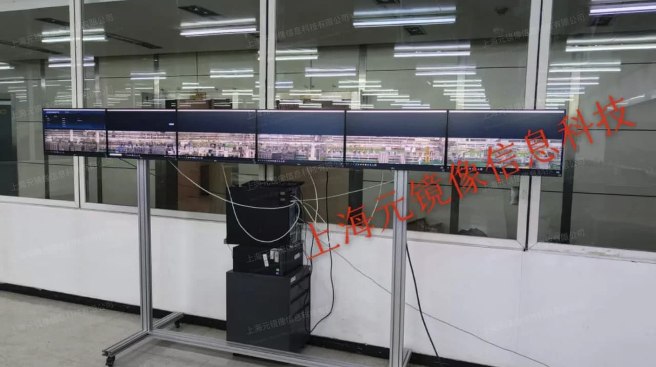 生产线全景视频系统现场部署图